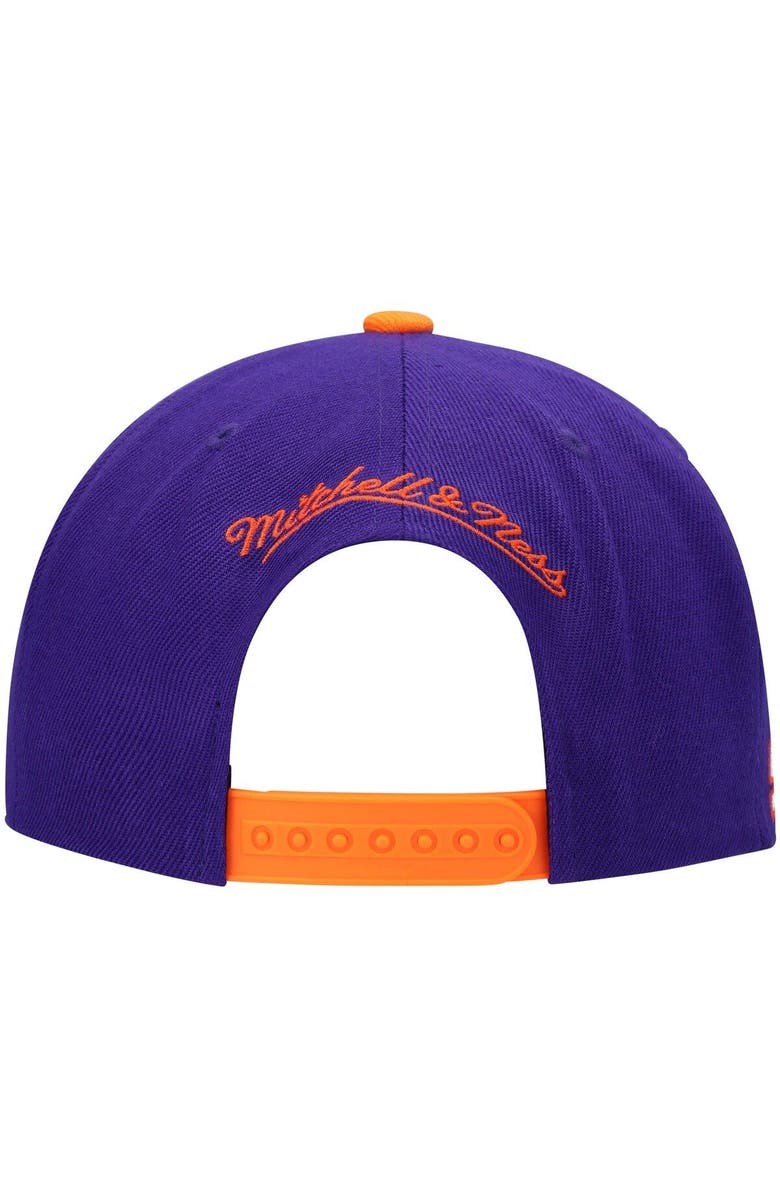 Mitchell & Ness Men's Mitchell & Ness Purple/Orange Phoenix Suns Hardwood Classics Snapback Hat, Alternate, color, Purple