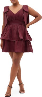 City Chic Betty Bow Cocktail Dress