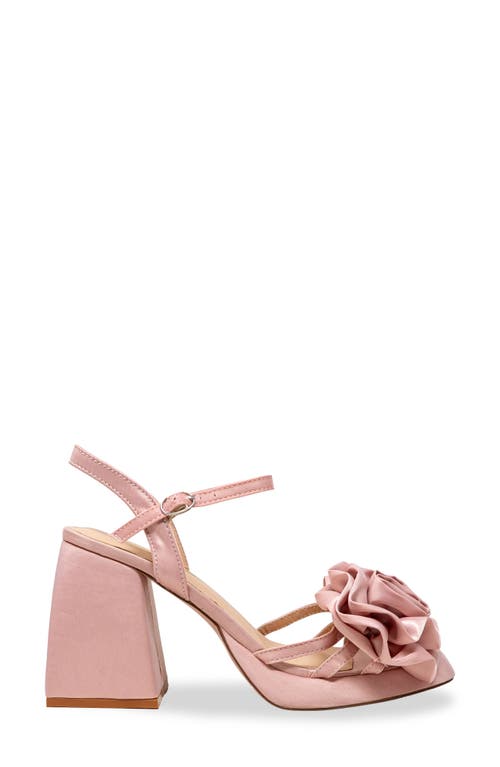 Chase & Chloe Chase And Chloe Danielle Rosette Platform Sandal