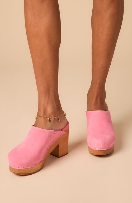 Charlotte Stone Marlo Platform Clog In Pink