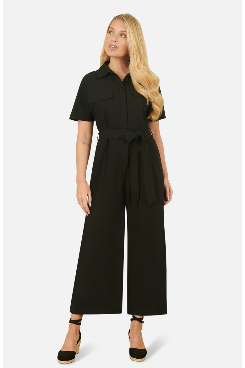 Utility Relaxed Fit Jumpsuit, Main, color, Black