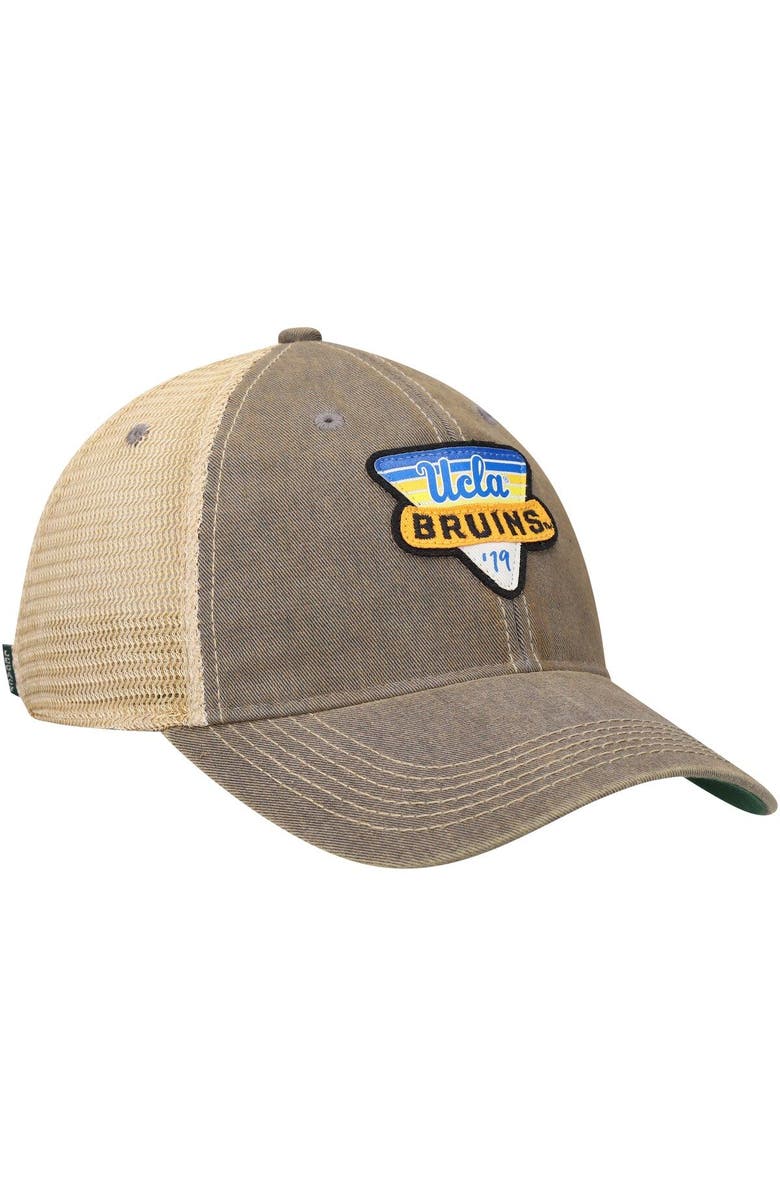 LEGACY ATHLETIC Men's Gray UCLA Bruins Legacy Point Old Favorite Trucker Snapback Hat, Alternate, color, Gray
