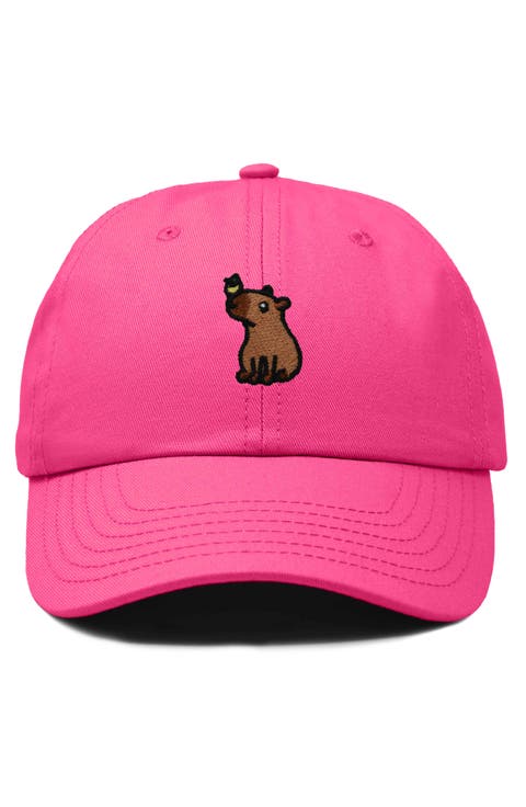 Capybara Embroidered Everyday Hat