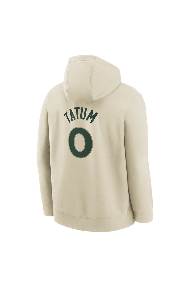 Nike Youth Nike Jayson Tatum Cream Boston Celtics 2023/24 City Edition Name & Number Pullover Hoodie, Alternate, color, 