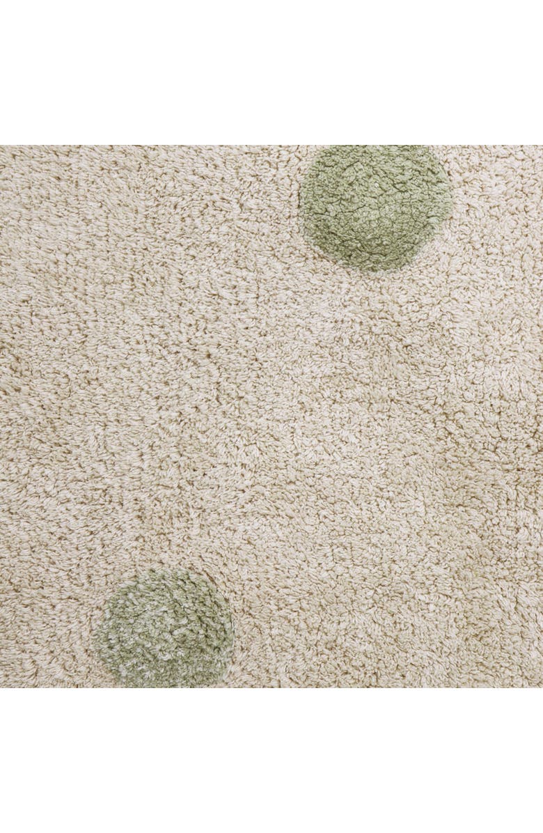 Lorena Canals Washable Rug Hippy Dots, Alternate, color, Natural, Oilve