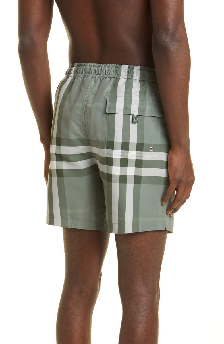Burberry Men's Martin Check Swim Trunks, Alternate, color, 