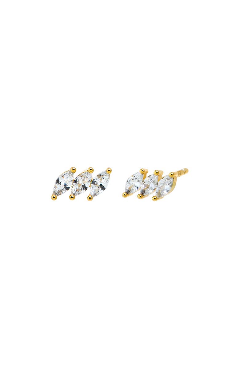 BY ADINA EDEN CZ Triple Pear Stud Earring, Main, color,