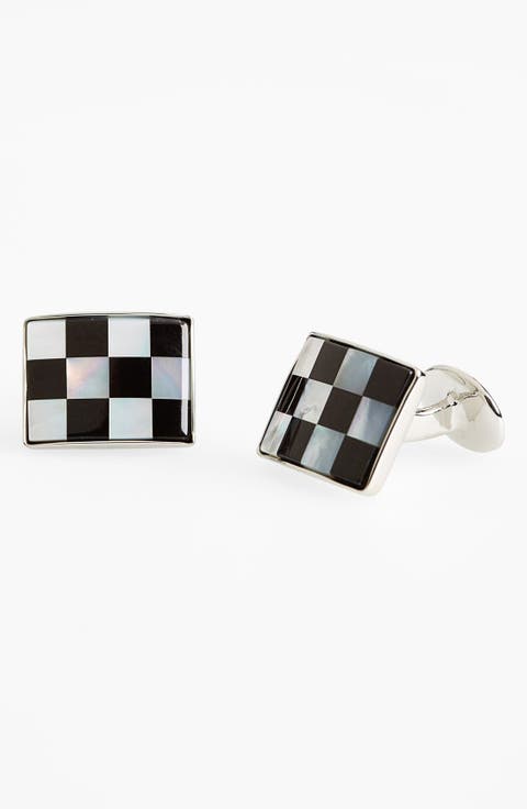 Checkerboard Cuff Links