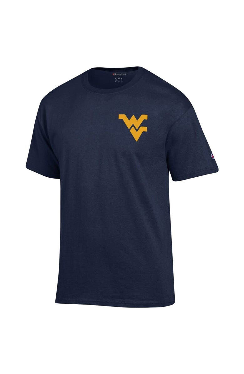 Champion Men's Champion Navy West Virginia Mountaineers Stack 2-Hit T-Shirt, Alternate, color, Navy