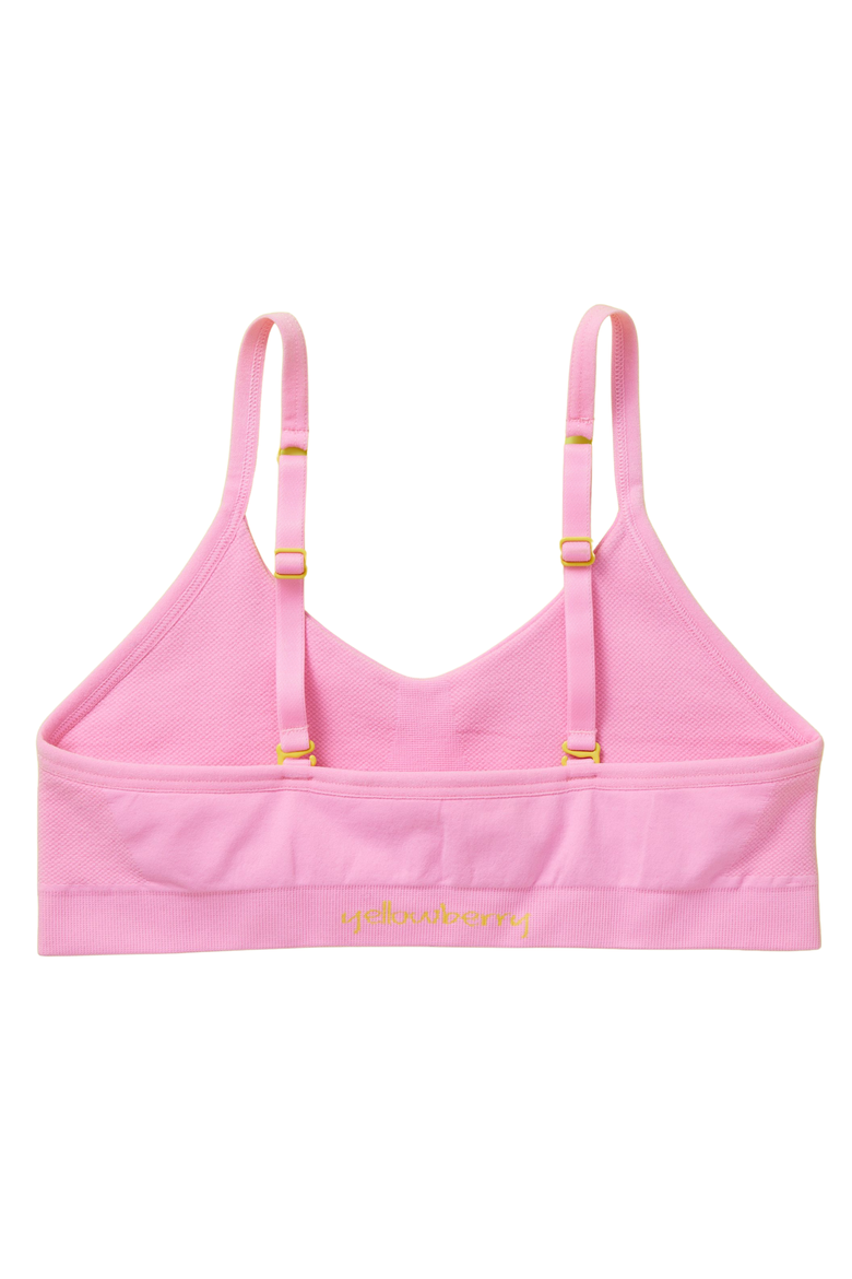 Tulip Seamless Bra, Alternate, color, Peony