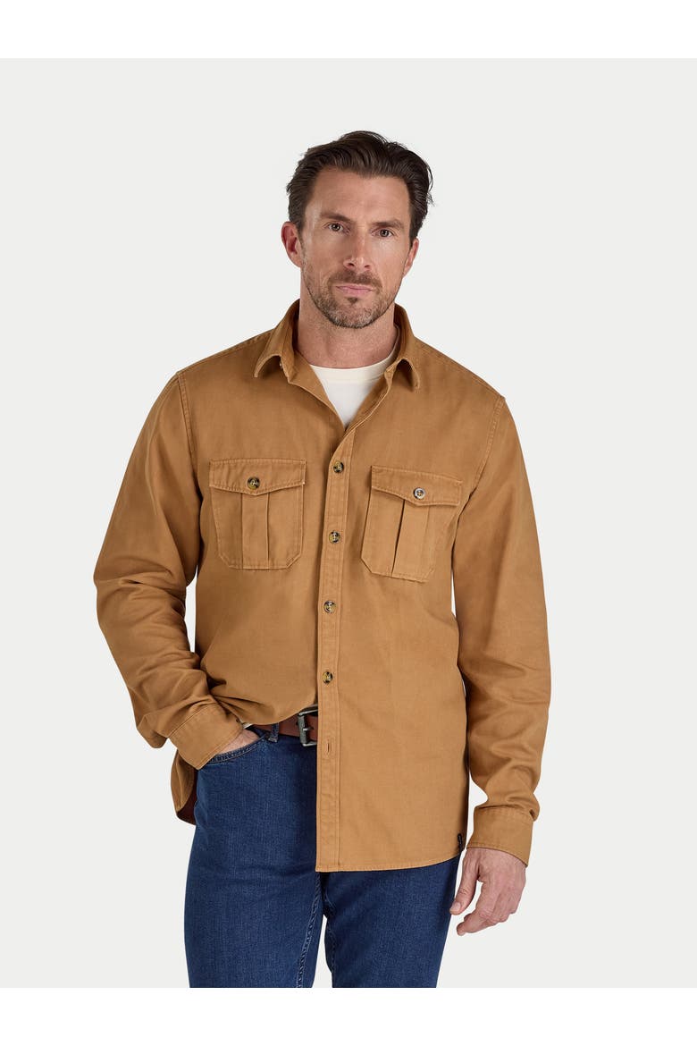 Garment Dyed Canvas Shacket, Main, color, Tan