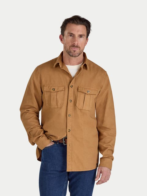 Garment Dyed Canvas Shacket