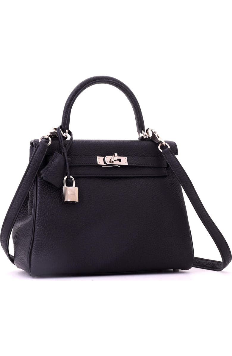 81034712 Kelly Handbag Black Togo with Palladium Hardware 25, Alternate, color,