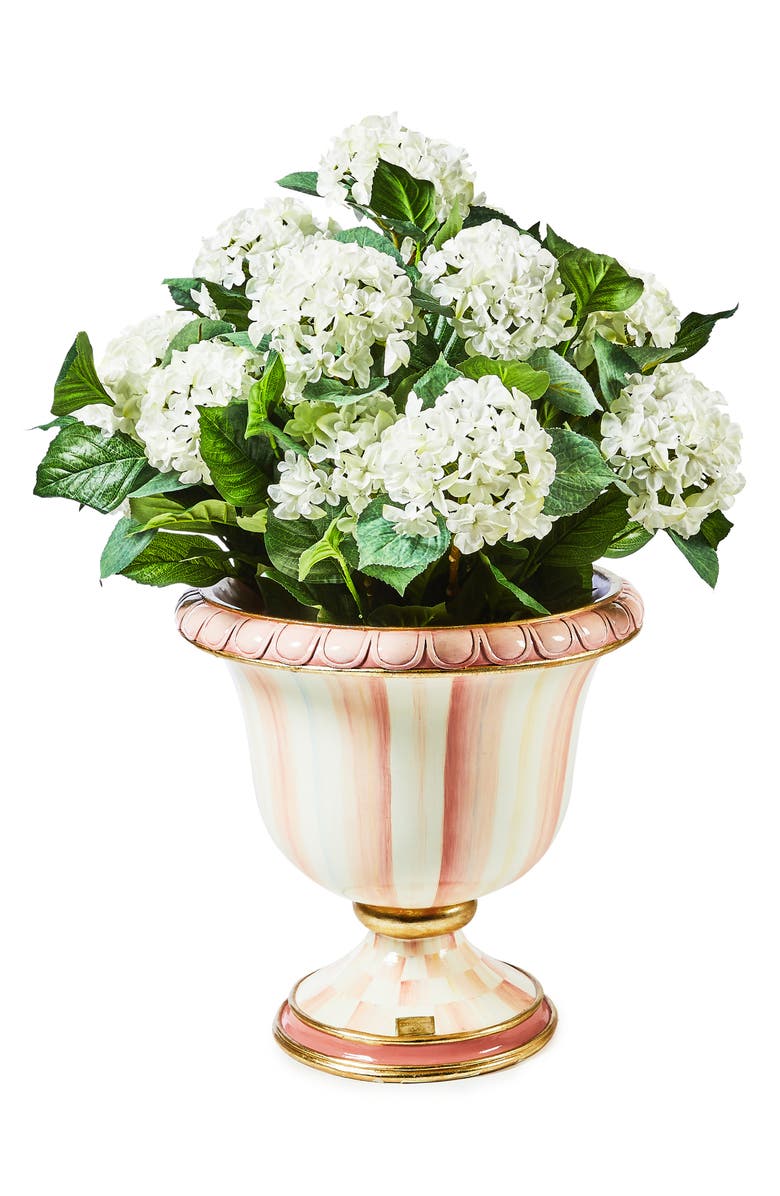 MACKENZIE CHILDS Rosy Stripe Urn, Alternate, color, Rosy