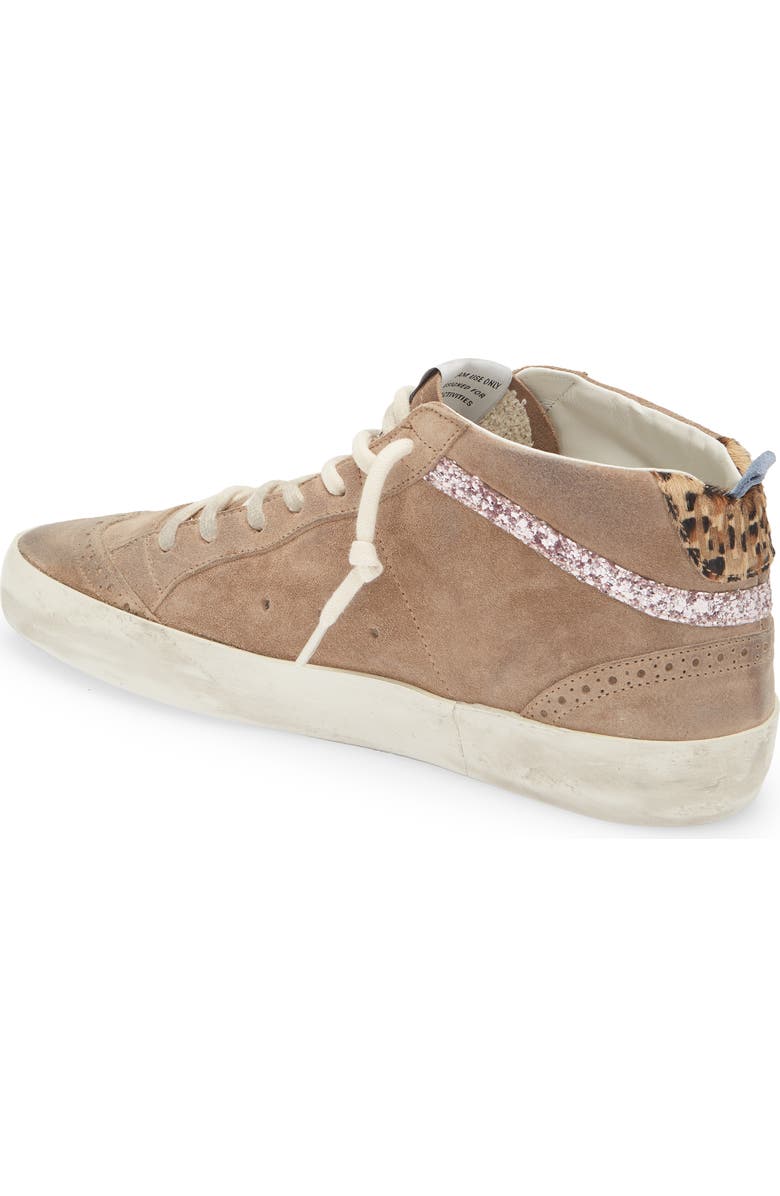 Golden Goose Mid Star Glitter Sneaker, Alternate, color,