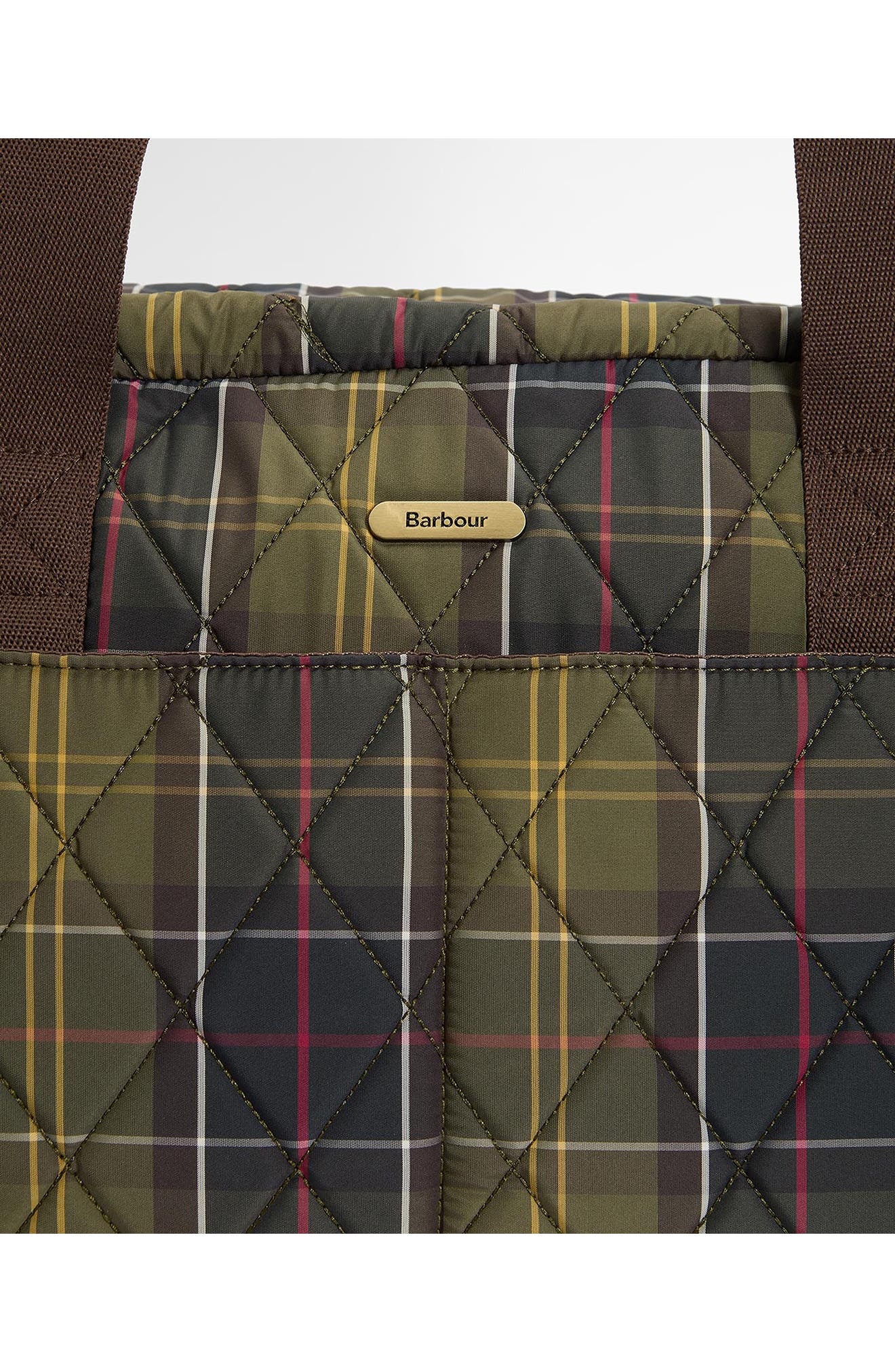 Barbour Wetherham Tartan Quilted Travel Bag, Alternate, color, Classic Tartan