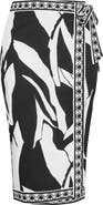 City Chic Mirage Print Wrap Maxi Skirt