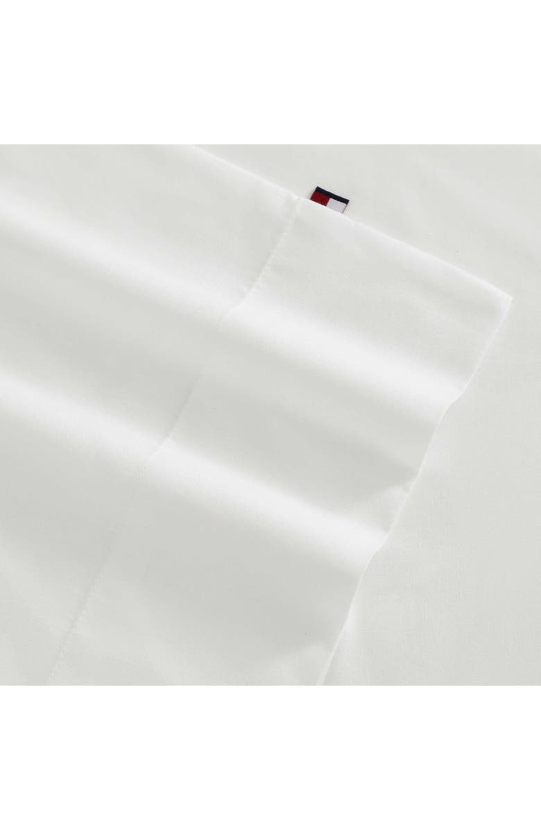 Tommy Hilfiger Performance Cooling Cotton Sheet Set, Alternate, color, Bright White