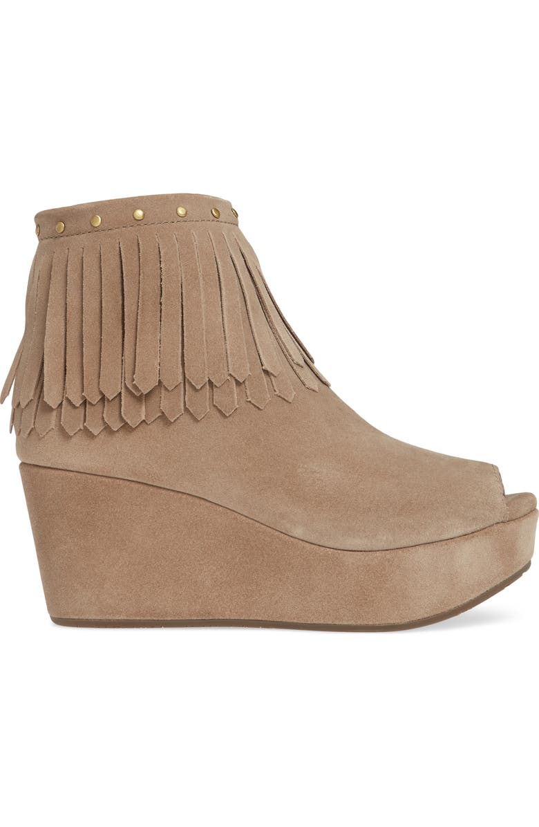 Chocolat Blu Wick Peep Toe Platform Bootie, Alternate, color,