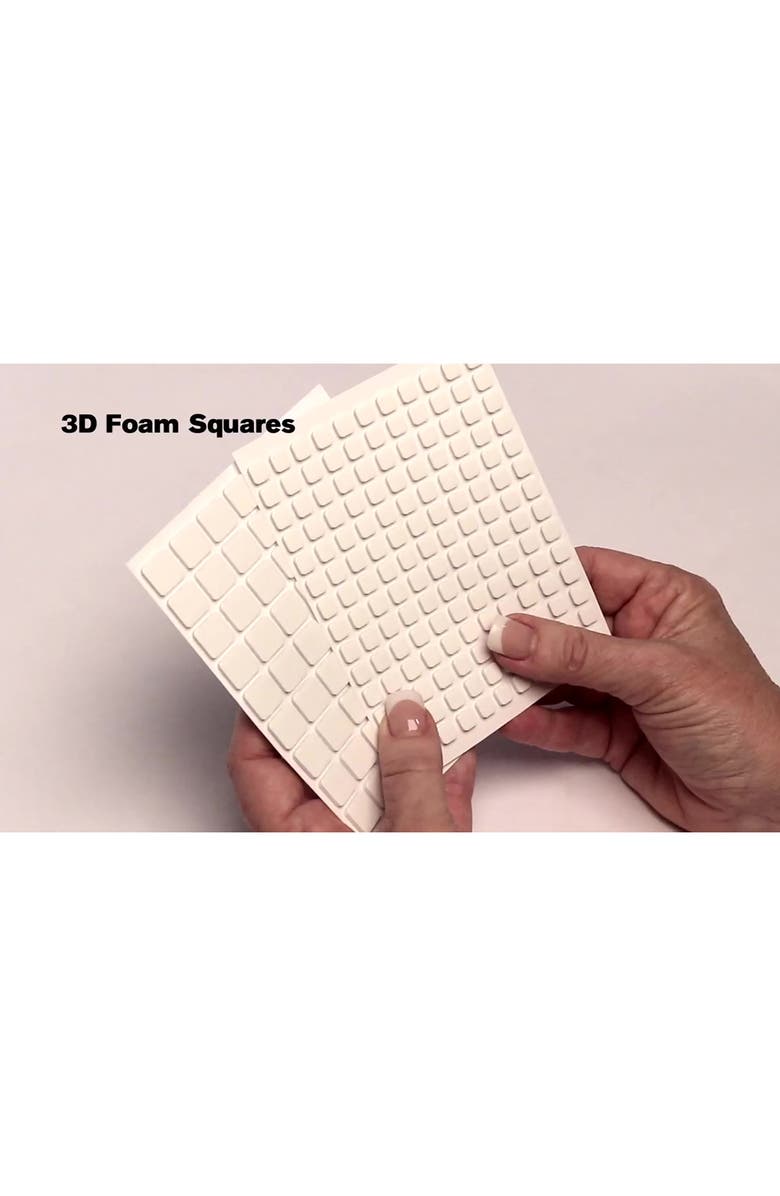 Scrapbook Adhesives by 3L 3D Permanent Doublesided Foam Squares 10 Pack, Alternate, color, Multicolored