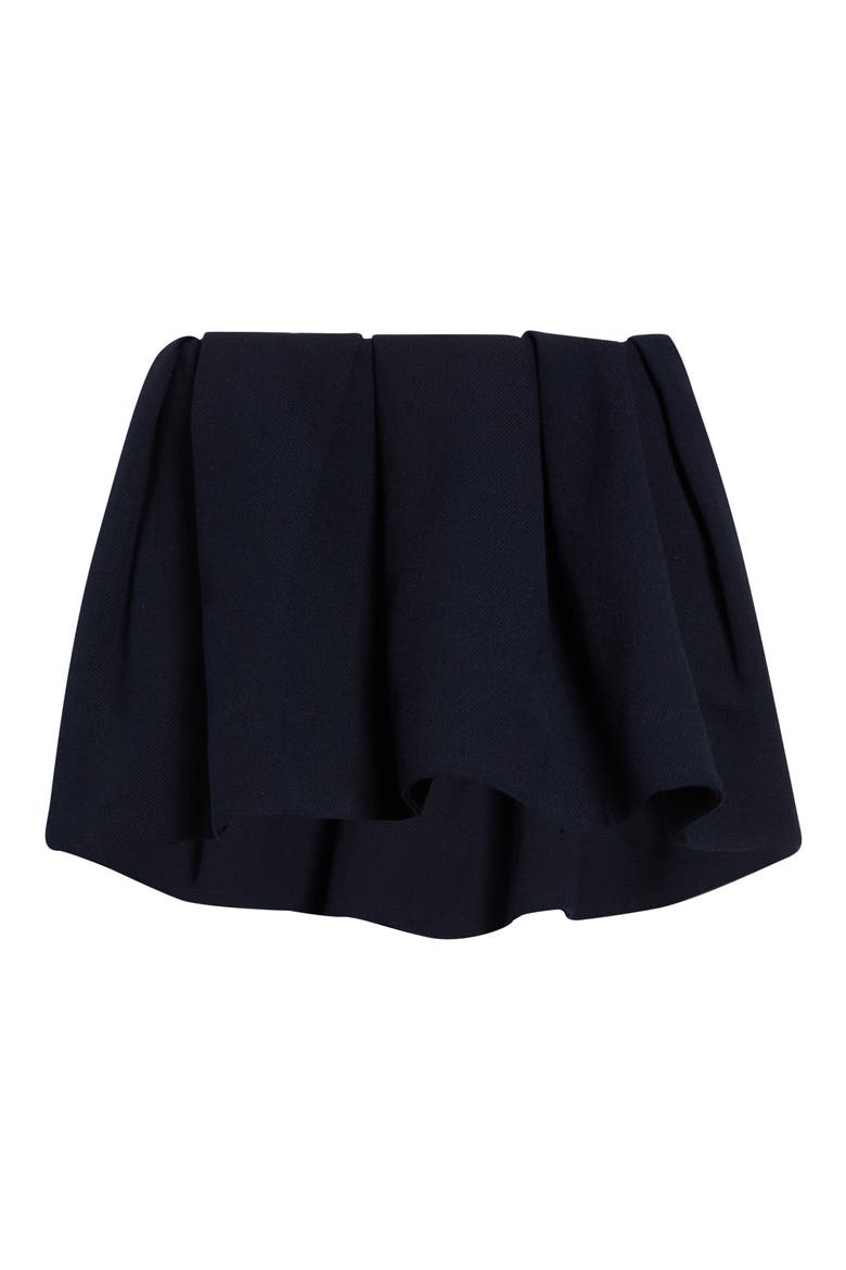 Pleated Wool Miniskirt, Main, color, NAVY BLUE