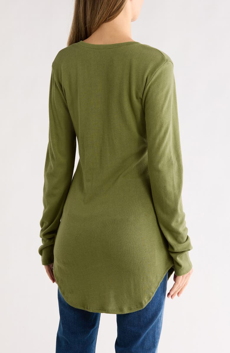 GO COUTURE V-Neck Long Sleeve Knit T-Shirt, Alternate, color, Aventurine