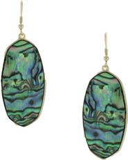 OLIVIA WELLES Livie Oval Drop Earrings