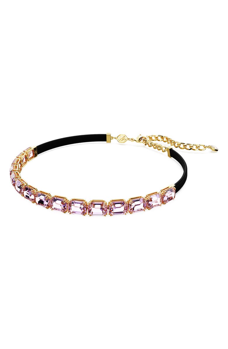 Swarovski Millenia Crystal Choker, Alternate, color, Purple