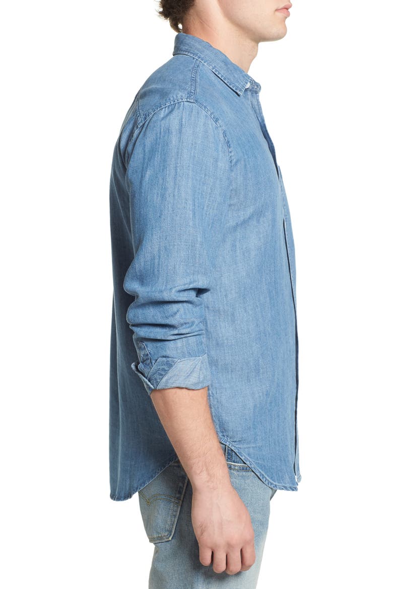 Colton Denim Shirt, Alternate, color, MEDIUM VINTAGE WASH