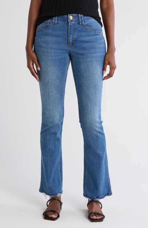 High Waist Itty Bitty Bootcut Jeans