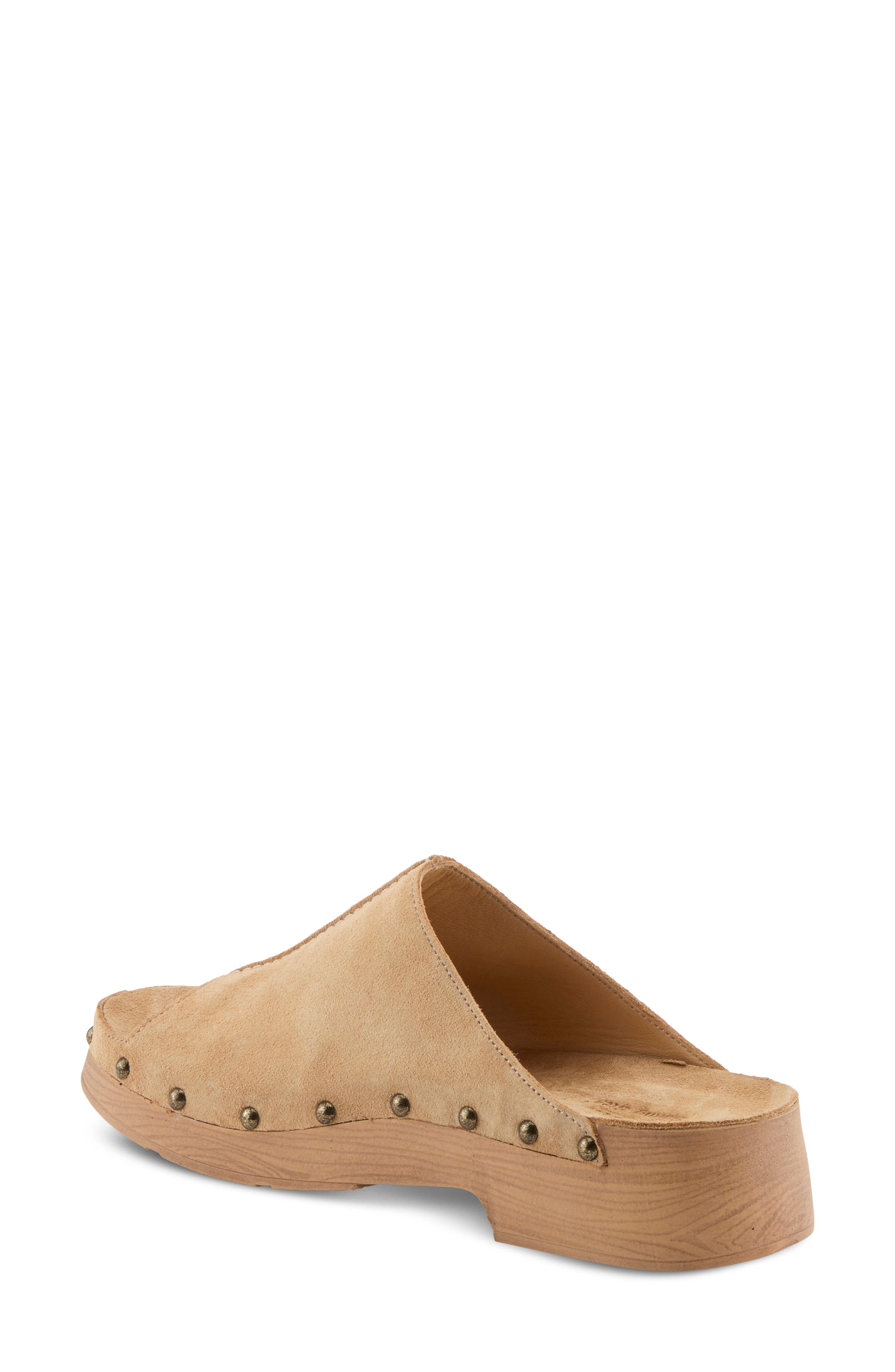 Emberlyn Slide Sandal, Alternate, color, BEIGE SUEDE