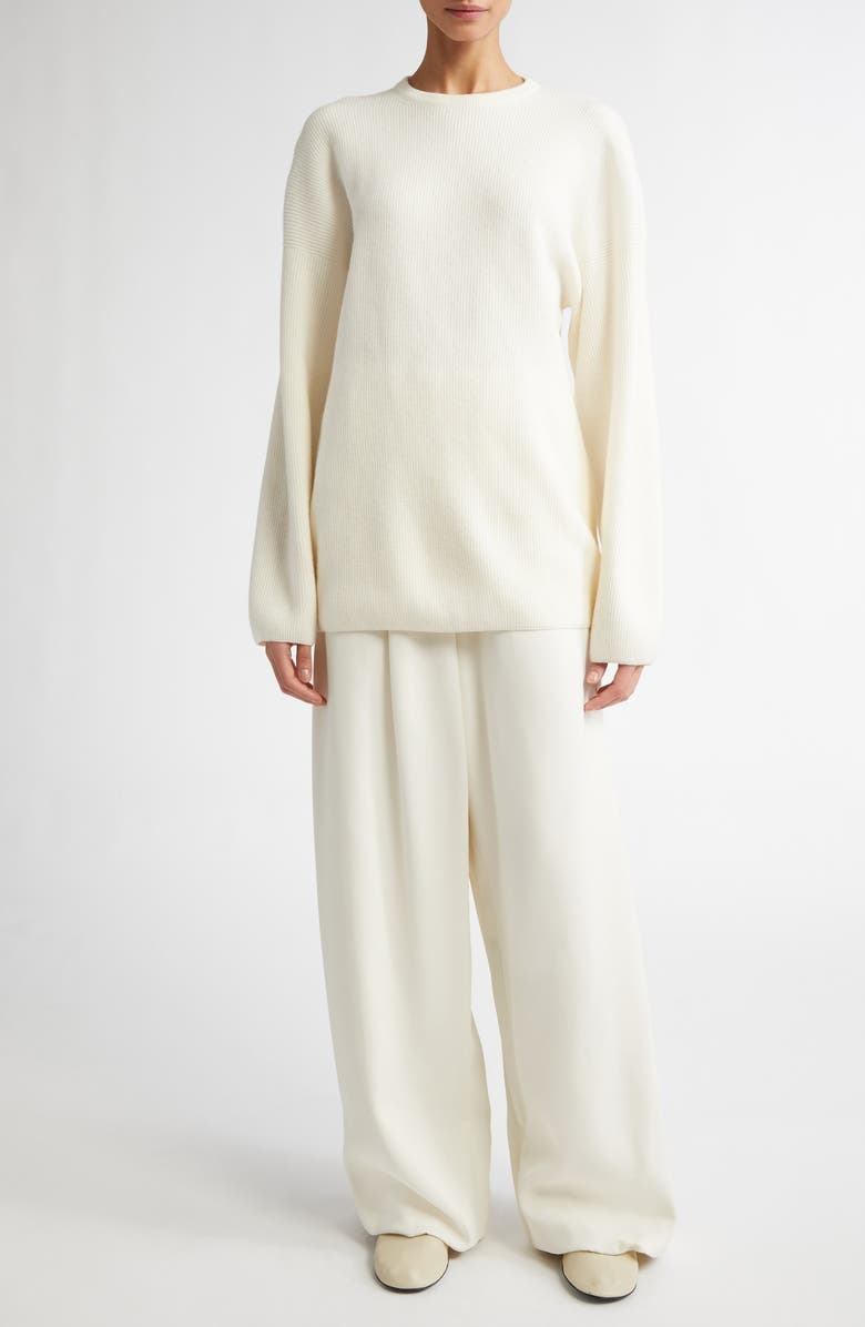 FFORME Kate Rib Oversize Wool & Cashmere Sweater, Alternate, color, 