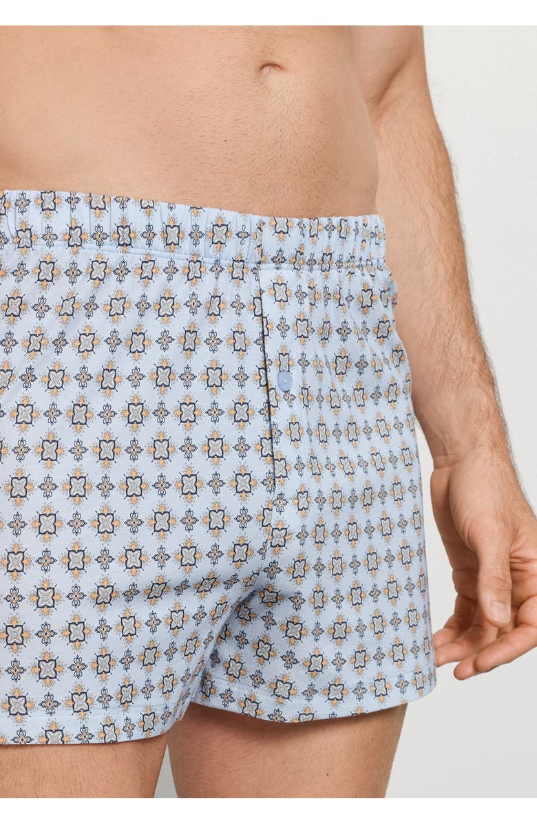 Hanro Fancy Jersey Cotton and TENCEL Boxers, Alternate, color, Pumpkin Ornaments