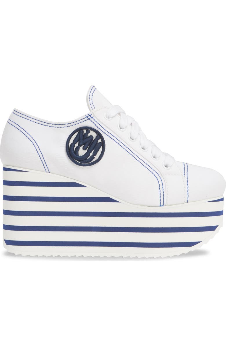 Miu Miu Platform Wedge Sneaker, Alternate, color,
