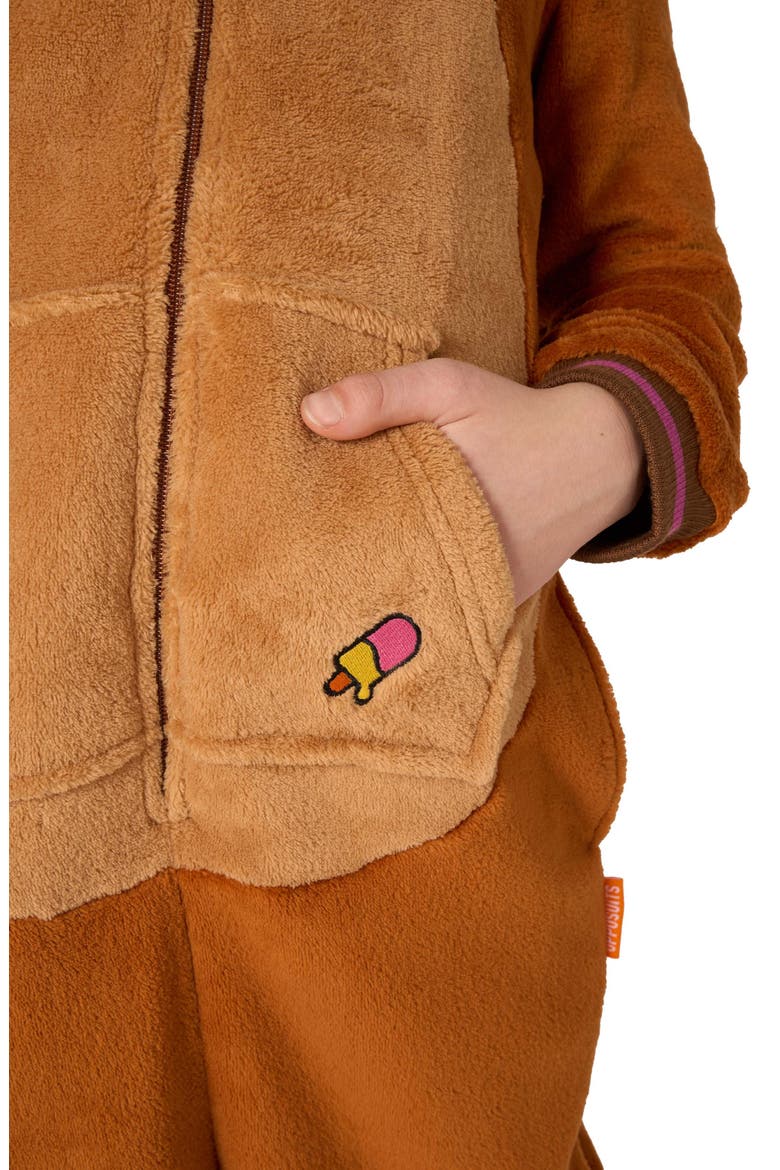 Kids' Walrus One Piece Hooded Jumpsuit, Alternate, color, BEIGE