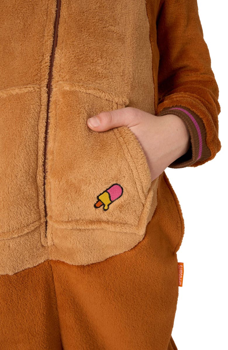 OppoSuits Kids' Walrus One Piece Hooded Jumpsuit, Alternate, color, Beige