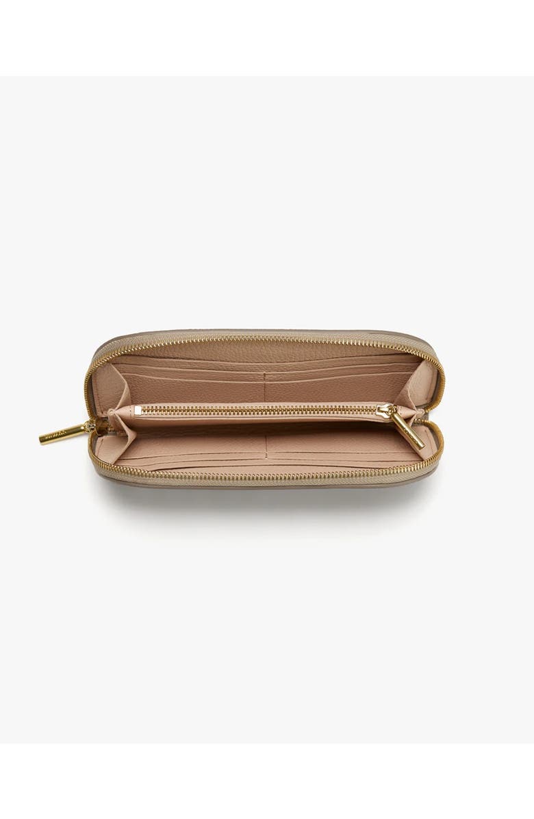 Cuyana Curved Zip Wallet, Alternate, color, Stone