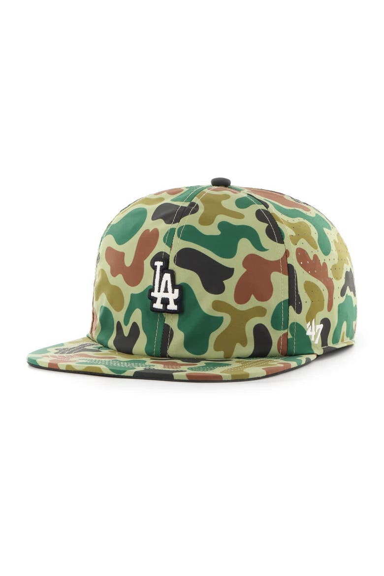 Men's '47 Camo Los Angeles Dodgers Elevated Greens Captain Adjustable Hat, Alternate, color, Camo