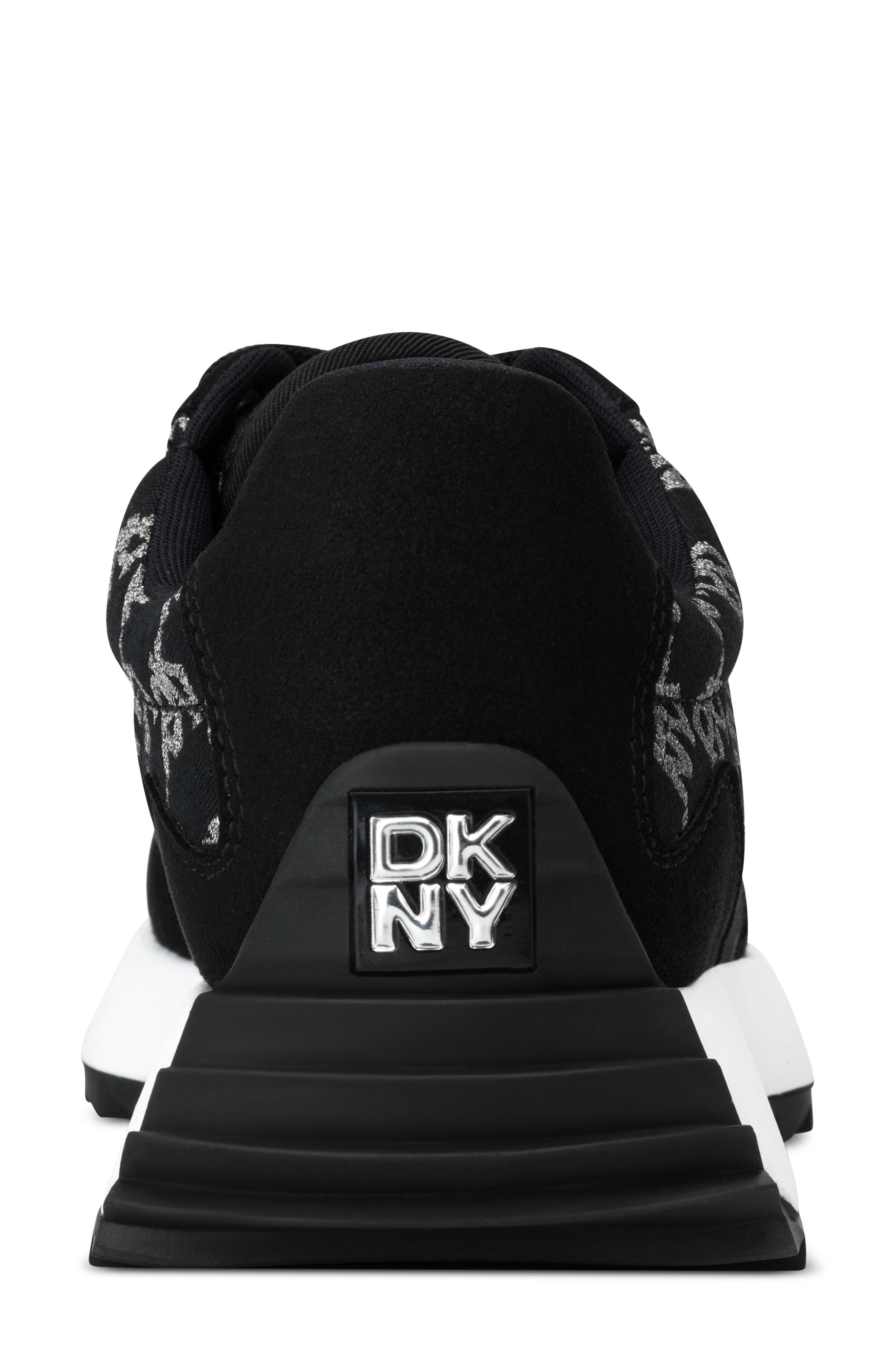 DKNY Naples Sneaker, Alternate, color, Nickel/Black