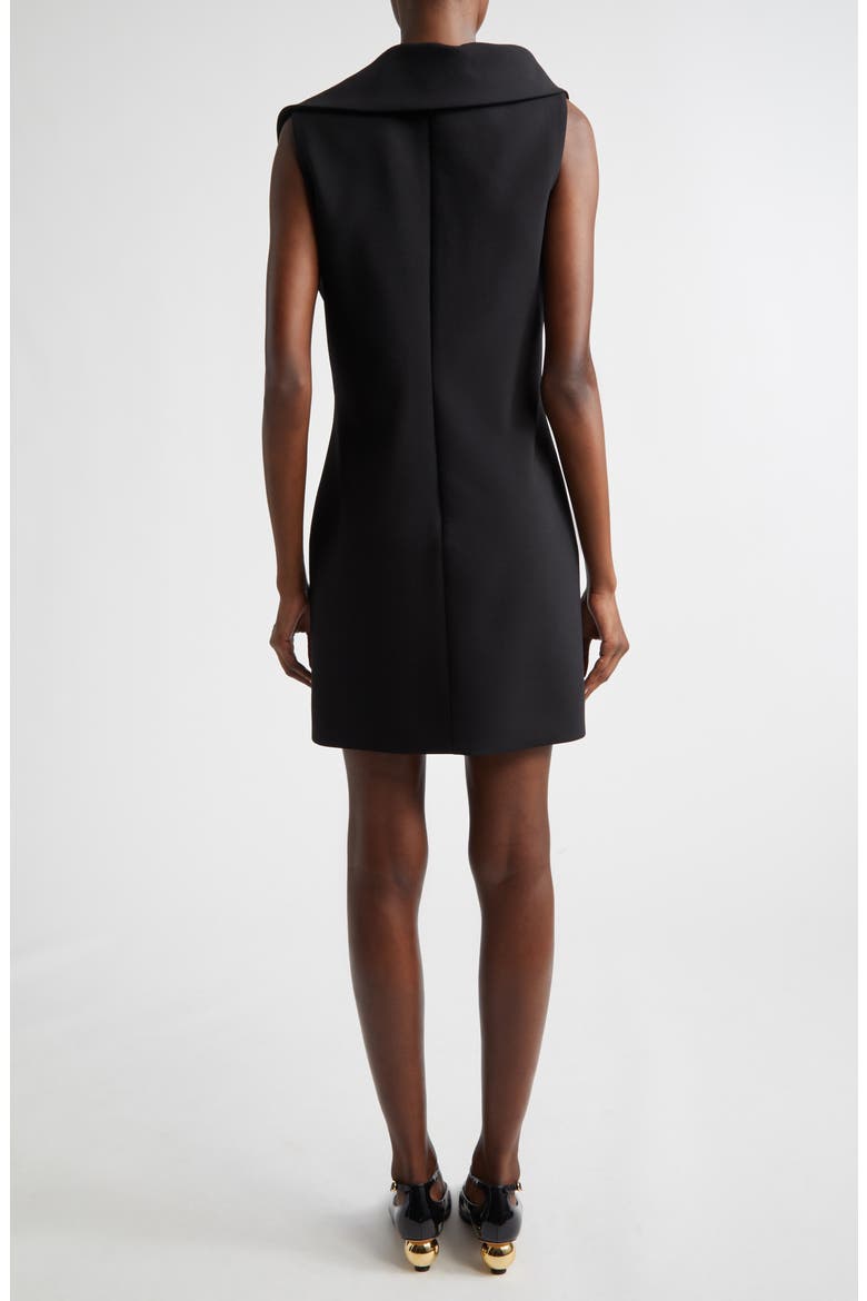 Asymmetric Neck Minidress, Alternate, color, NERO