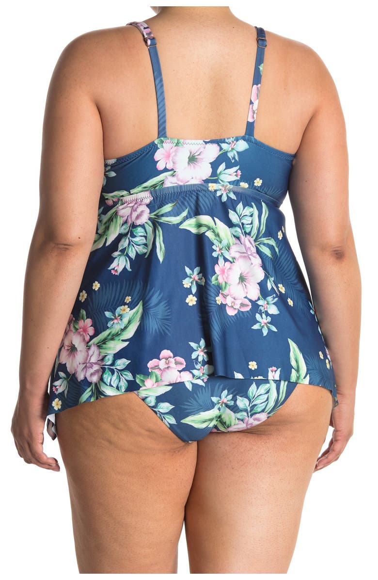 Becca Etc. Costa Rica Patterned Tankini, Alternate, color, 
