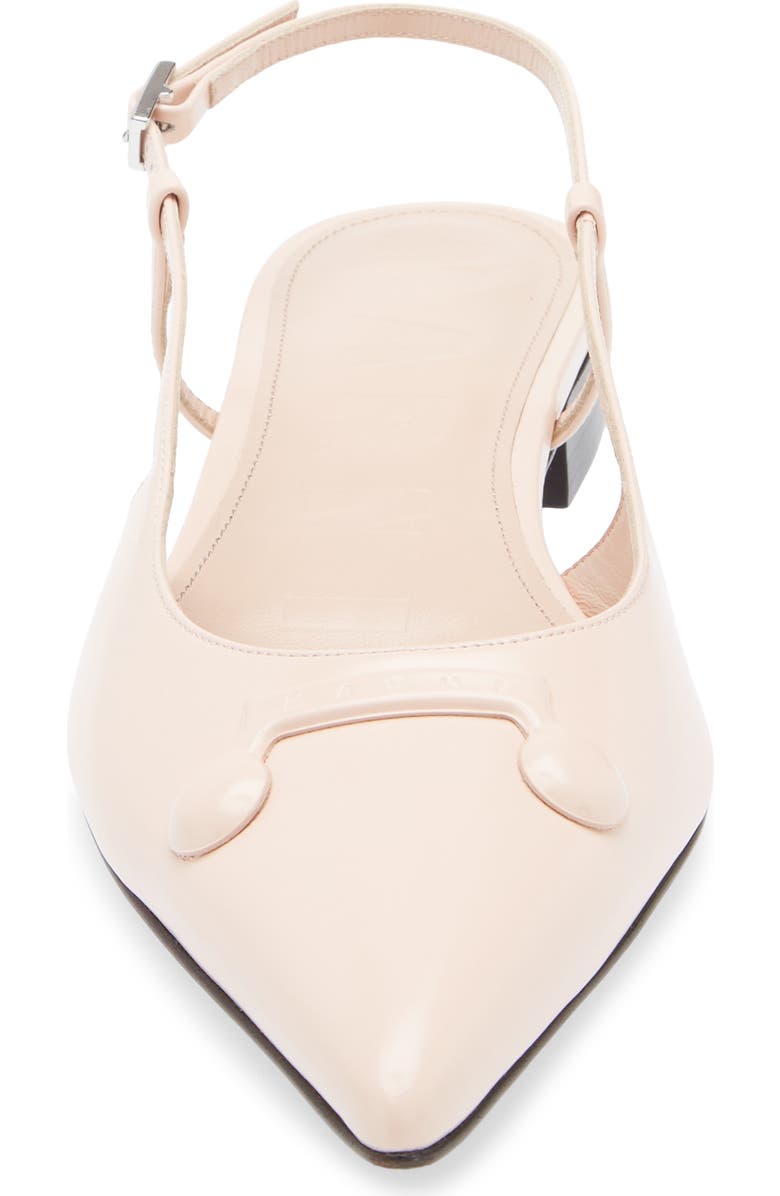 Marni Trunkaroo Pointed Toe Slingback Flat, Alternate, color, Rose