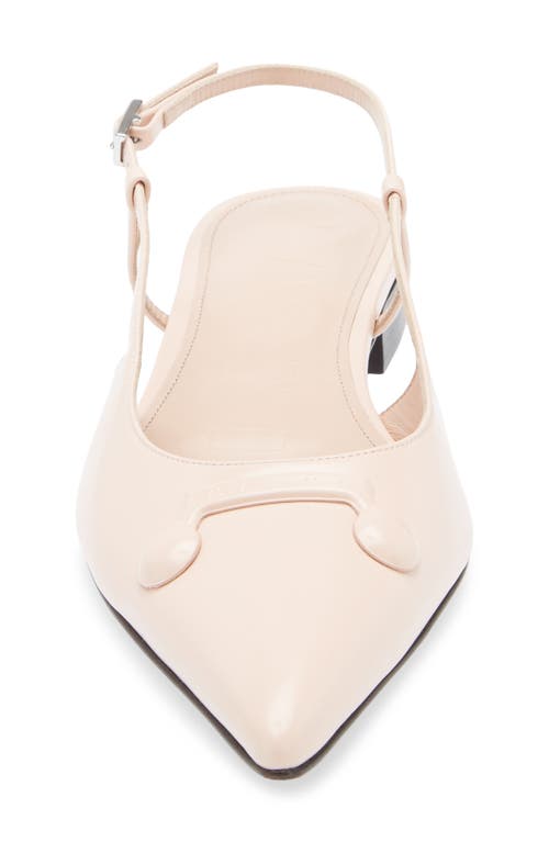 Marni Trunkaroo Pointed Toe Slingback Flat