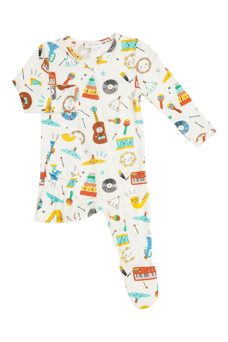 Happy Music Footie, Main, color, CREAM MULTI