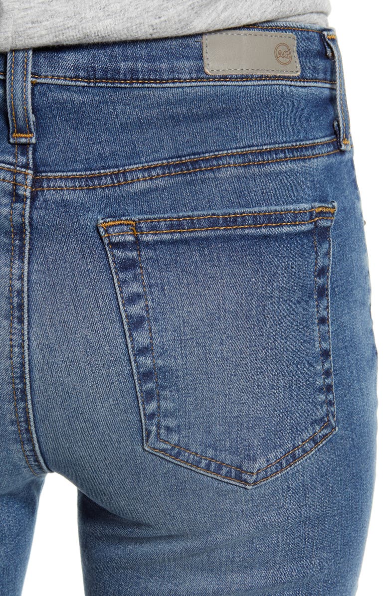 AG The Isabelle High Waist Crop Straight Leg Jeans, Alternate, color, 