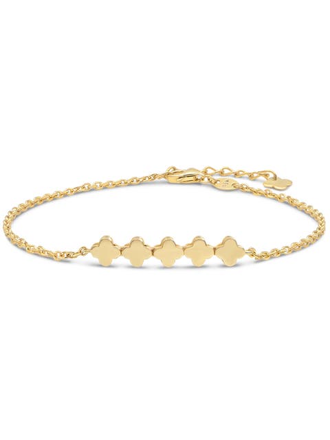Clover Chain Bracelet in 14K Gold, 5mm