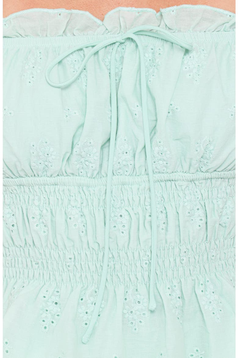 Melissa Cotton Peplum Top, Alternate, color, SAGE