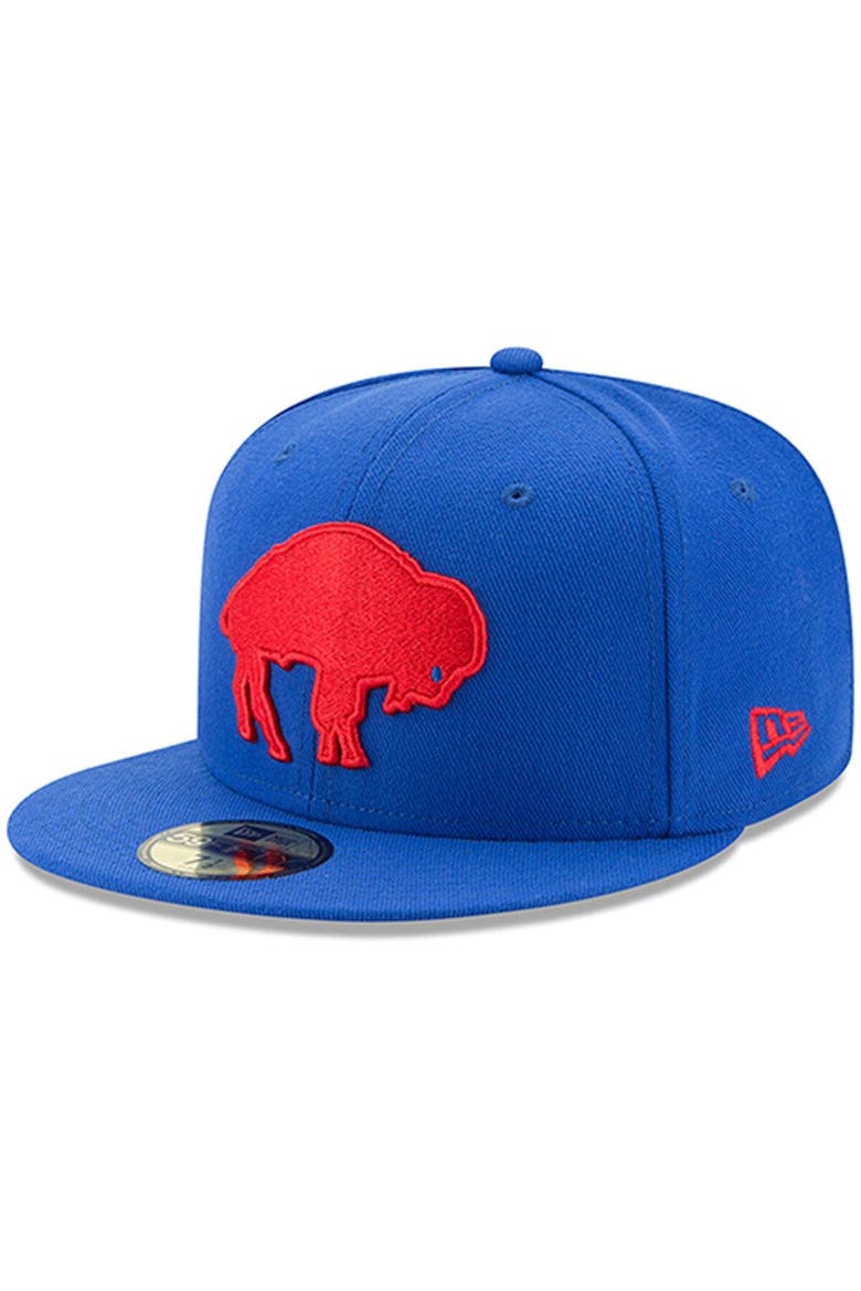Men's New Era Royal Buffalo Bills Omaha Throwback 59FIFTY Fitted Hat, Main, color, Royal