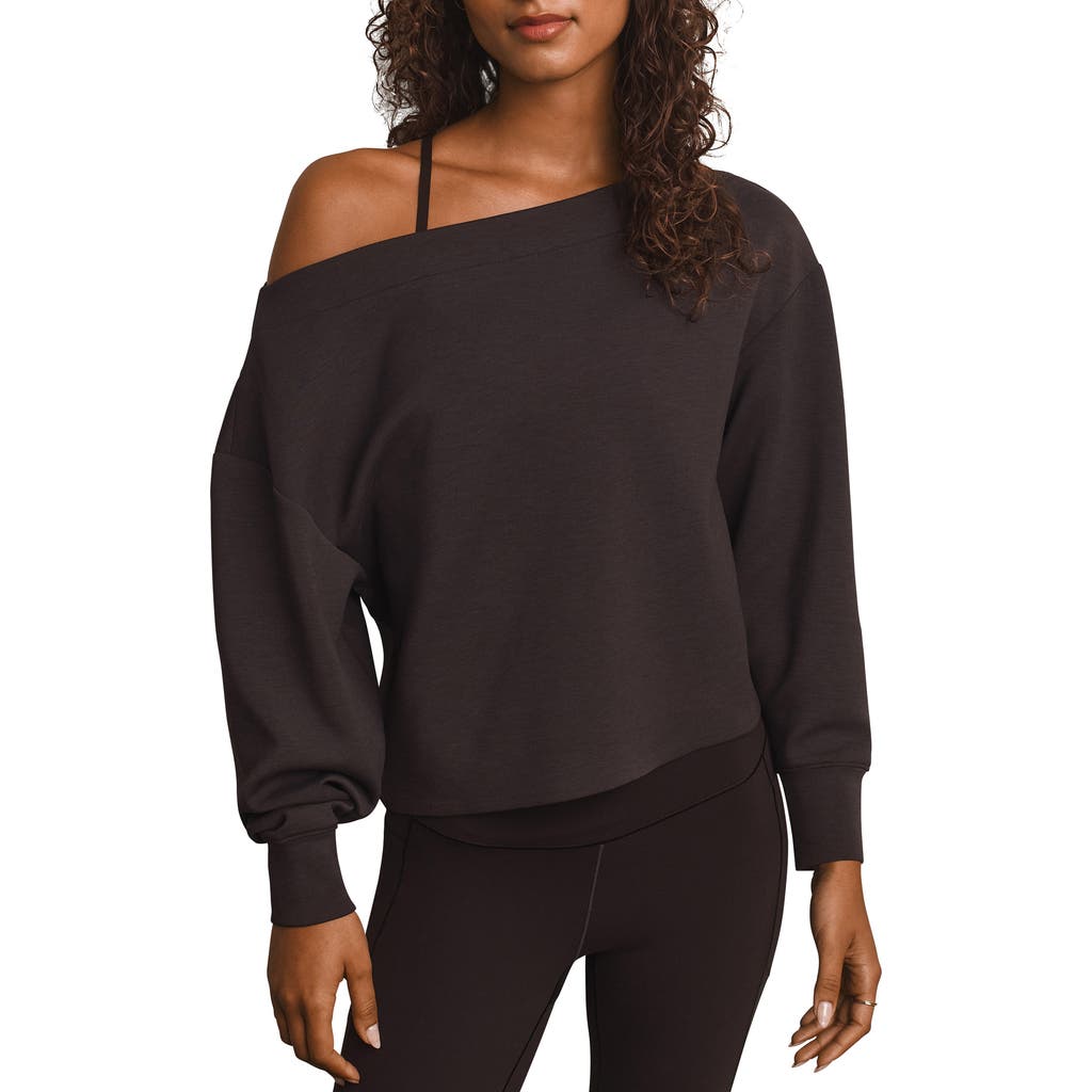 Rhone Dreamglow Bateau Sweatshirt In Dark Espresso