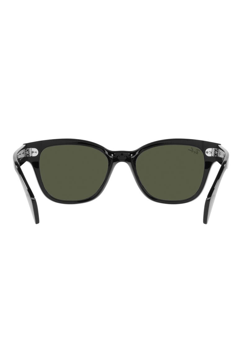 52mm Wayfarer Sunglasses, Alternate, color, BLACK